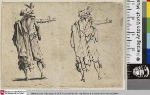 [Ein Edelmann,von hinten gesehen; 2e planche, sans trait carré (84 sur 55)]