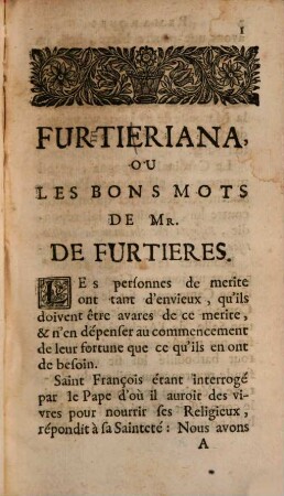 Furetiriana ou les bons mots et les remarques d'histoire ...