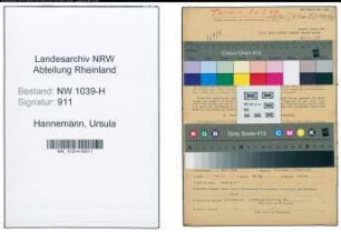 Entnazifizierung Ursula Hannemann , geb. 14.04.1922 ()