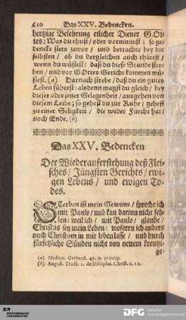 Das XXV. Bedencken.