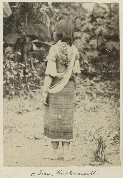 Piro woman (back view)