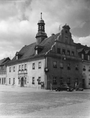 Belzig. Rathaus (wohl 19. Jahrhundert). Eckansicht