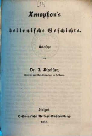 Xenophons Hellenische Geschichte