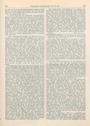 358-359 [Rezension] An unpublished fragment of the fourth gospel in the John Rylands library