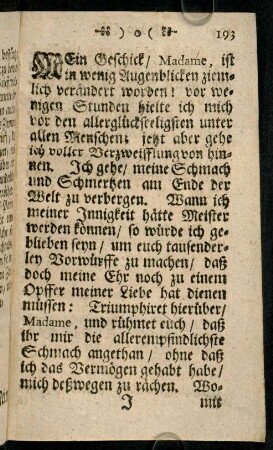 193-195, Mein Geschick / Madame, ist in wenigen Augenblicken ...