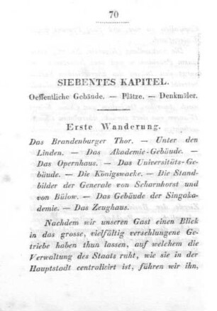 Siebenstes Kapitel. Oeffentliche Gebäude. Plätze. Denkmäler