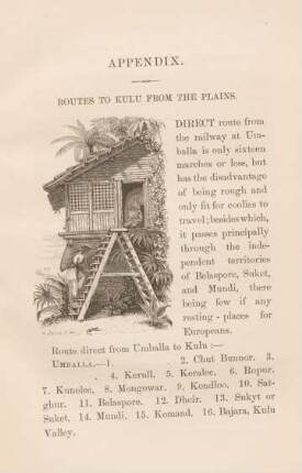Appendix. Routes to Kulu from the plains