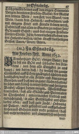 (11.) Zu Oßnabrüg. Am Frieden-Fest. Anno 1652