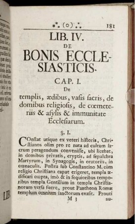 Lib. IV. De Bonis Ecclesiasticis.