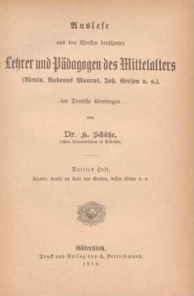 Briefe an Karl den Großen, dessen Söhne u.a.