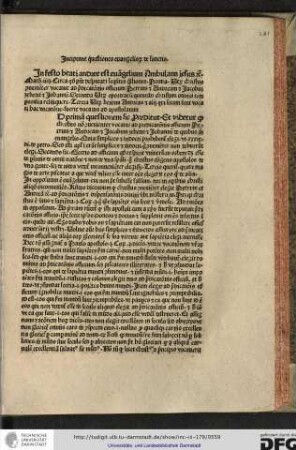 [A]d primam questionem sic proceditur et videtur quod Christus non convenienter vocavit ad predicationis officium Petrum et Andream...