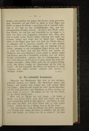 42. Der afrikanische Rechtsspruch.