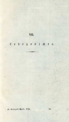 VII. Lehrgedichte