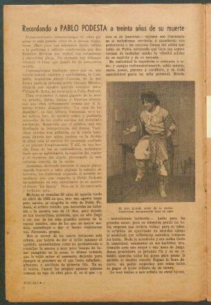 Recordando a Pablo Podesta a treinta años de su muerte