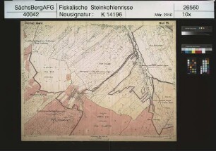 Flur von Lichtenstein-Callnberg, Mülsen St. Niclas, Ortmannsdorf, Rödlitz, Neudörfel, Hohndorf und Oelsnitz mit Grubenfeldern (Blatt 95)