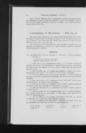 Versammlung zu Marienburg. - 1414 Jan. 6.
