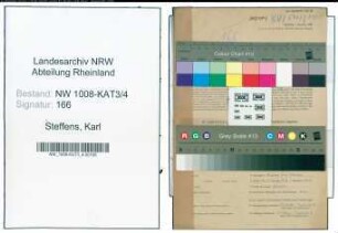 Entnazifizierung Karl Steffens , geb. 26.08.1908 (Amtsinspektor)