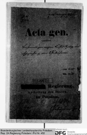 Bestimmungen über Festsetzung und Einziehung von Gebühren