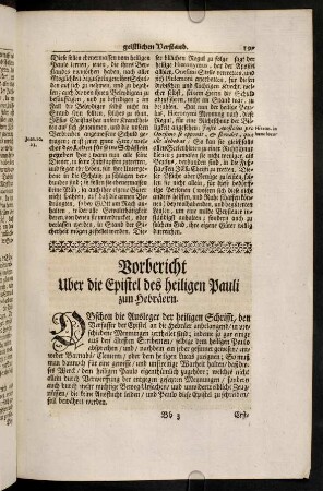 197-202, Vorbericht uber die Epistel des heiligen ...