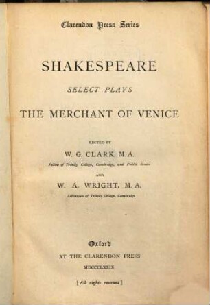 The Merchant of Venise