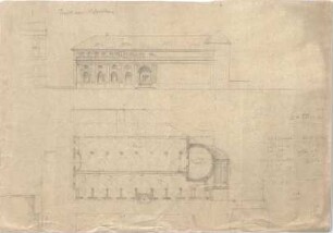 Hildebrand, Adolf von; München; Armeemuseum - Grundriss, Ansicht