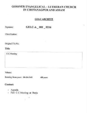 C.C. Meeting