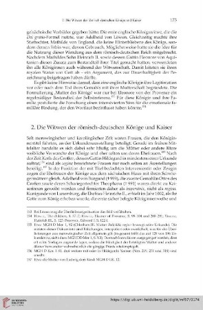 2. Die Witwen der römisch-deutschen Könige und Kaiser