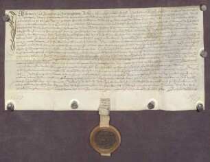 Gültbrief des Heinrich Lud gegen die Pfarrkirche zu Büchenbronn, unter Verpfändung von Gütern daselbst