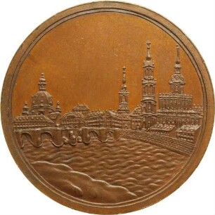 Dresden - Zerstörung der Augustusbrücke durch Franzosen