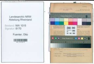 Entnazifizierung Otto Fuenter , geb. 17.03.1898 (Kaufmaennischer Angestellter)