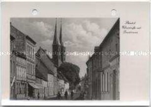 Stendal, Weberstraße und Dom St. Nikolaus
