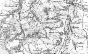 Markersdorf. Topographische Karte vom Preußischen Staate, Bl. 266 Görlitz, aufgen. 1815, grav. 1827, Nachträge 1866