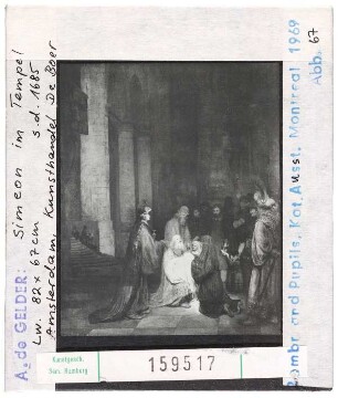 Aert de Gelder: Simeon im Tempel. Amsterdam, Kunsthandel De Boer