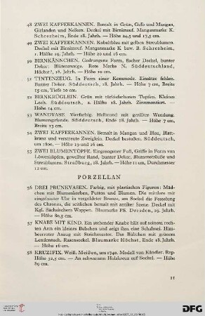 Porzellan (Nr. 56-74)