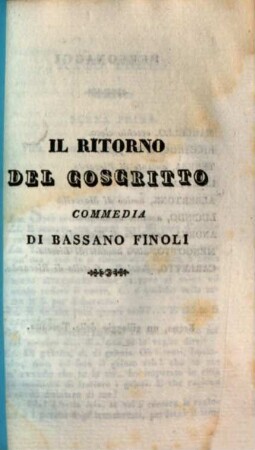 Il ritorno del coscritto