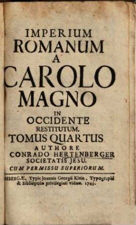 Imperium Romanum a Carolo Magno in occidente restitutum, 4