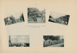 IV. Einzug der deutschen Truppen in Shanghai am 6. September 1900