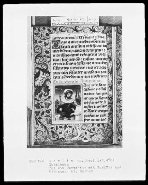 Gebetbuch — Der heilige Rochus, Folio 45verso