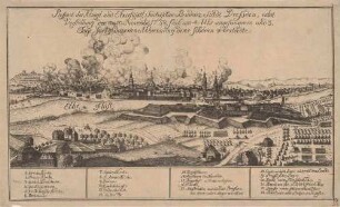 Niederbrennen von Dresdner Vorstädte (Pirnaische Vorstadt) 10.-13.11.1758 während des 7jährigen Krieges