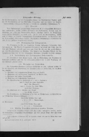 Telegraphen-ordnung für die Correspondenz auf den telegraphen-Linien des Norddeutschen Bundes nebst den die Correspondenz auf den Eisenbahn-telegraphen und den Linien des Deutsch-Oesterreischen Telegraphen betreffenden zusätzlichen Bestimmungen.