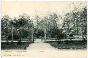 Dresden. Garnisonslazarett - Parktor