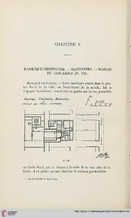 Chapitre V: Basilique chrétienne. – Baptistère. – Maison de Januarius