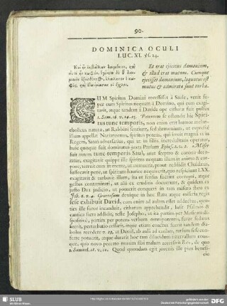 Dominica Oculi Luc. XI. vs. 14.
