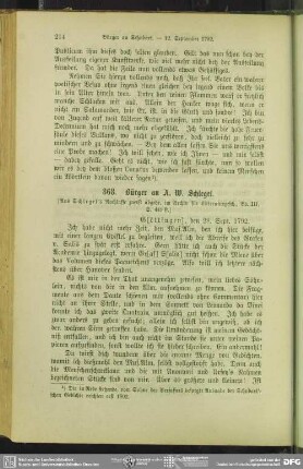 Gottfried August Bürger an August Wilhelm von Schlegel, Göttingen, 28.09.1792