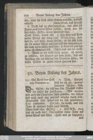 50. Beym Anfang des Jahres.