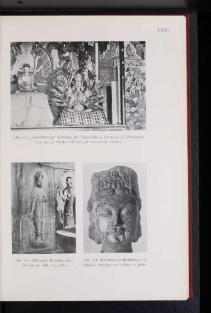 Abb. 218. Kwannon mit Buddhafigur im Diadem. Steinfigur aus Tjellato, 7. Jahrh.