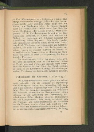 Tuberkulose der Knochen. (Taf. 46 u. 47.)