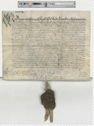 Bürgermeister und Ratsmannen verkaufen dem Bürgermeister Dr. Wilhelm Wulkovius für 1000 Reichstaler Kapital einen Zins von 50 Reichstaler aus dem Defensionskasten.