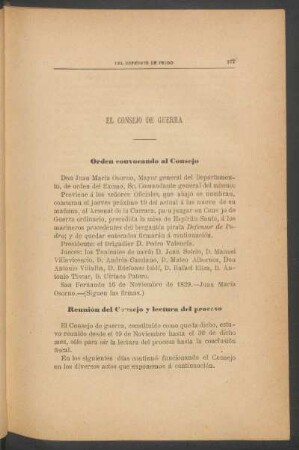 El Consejo de Guerra