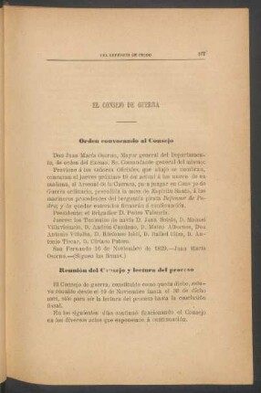El Consejo de Guerra